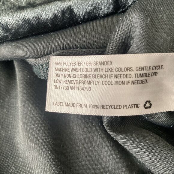 Mossimo Crushed Velvet Swing Camisole Womens SMALL Navy Blue Dark Fairy Goth - Picture 4 of 7